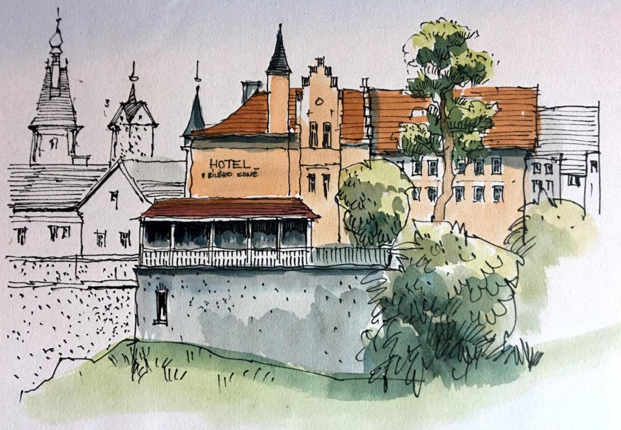 Hotel U Bileho Kone Loket Kültér fotó
